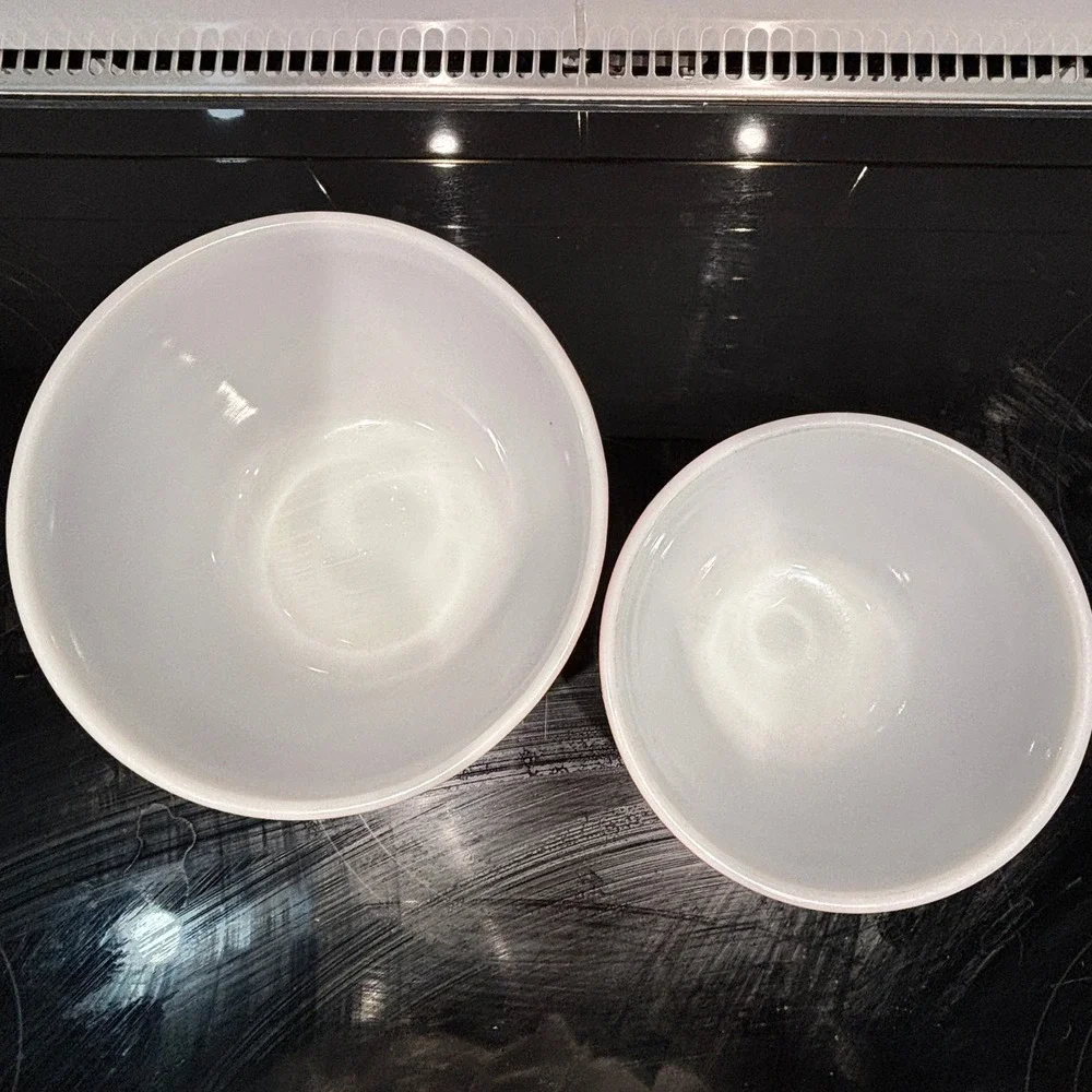Vintage Pyrex Autumn Harvest Nesting Mixing Bowls 1.5L 750m Orange Wheat Pattern